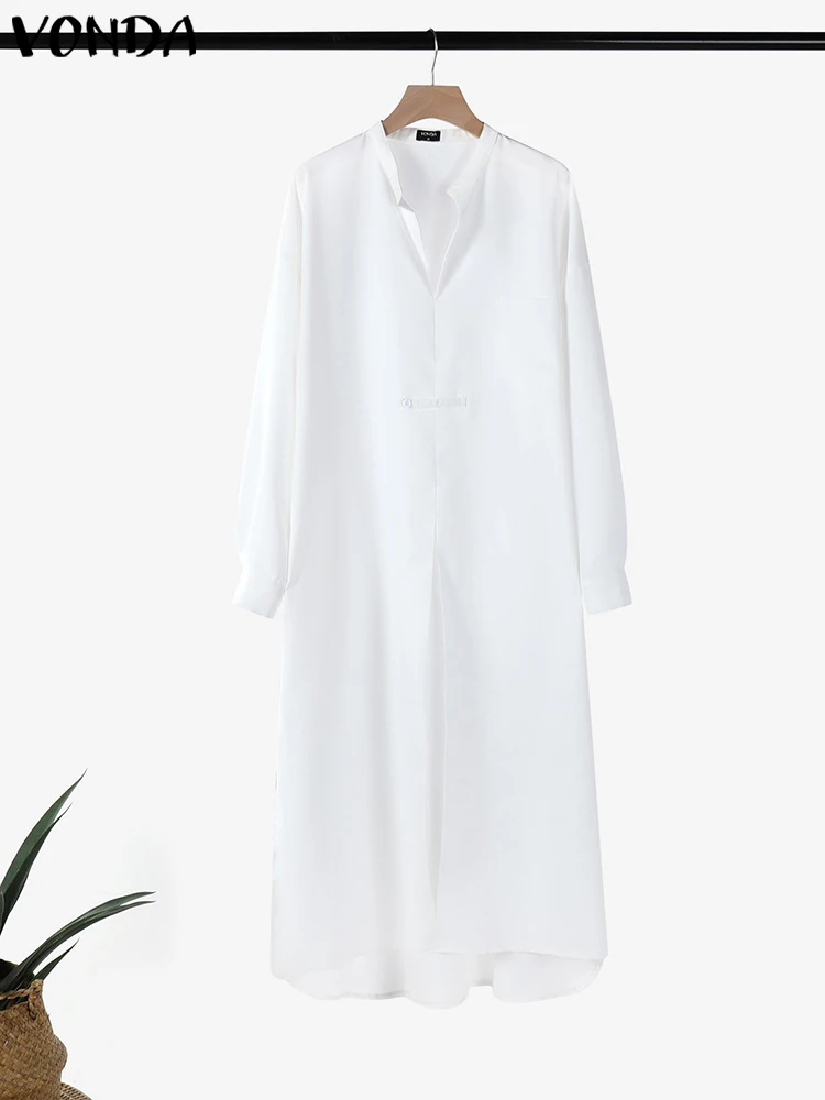VONDA Casual Tops Women Long Blouse 2025 Solid Color Tunic Long Sleeve Cover-ups Loose Women Turn-down Collar Long Cardigans
VONDA Casual Tops Women Long Blouse 2025 Solid Color Tunic Long Sleeve Cover-ups Loose Women Turn-down Collar Long Cardigans