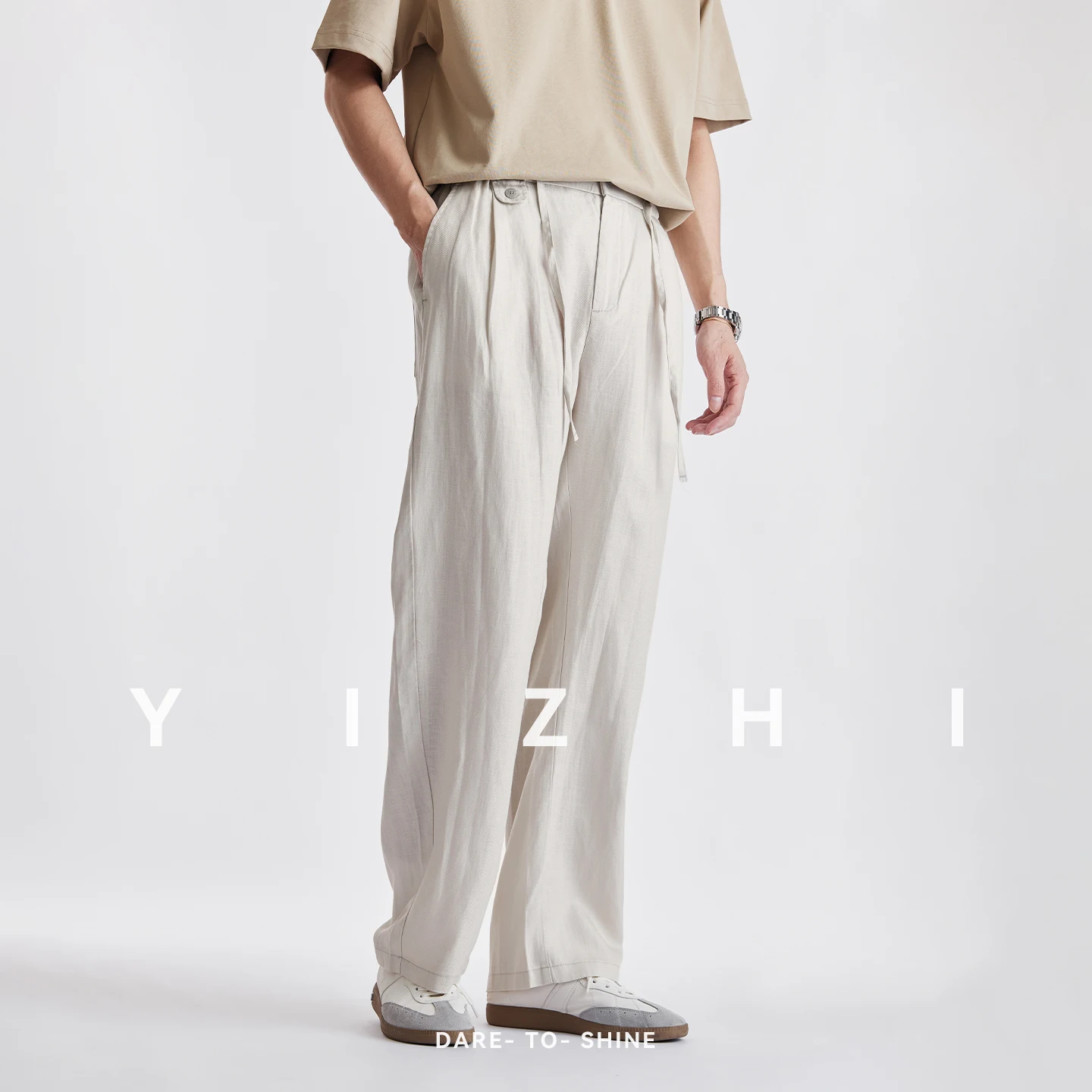 Men Lyocell Linen Textured Wide Leg Casual Pants Summer Thin Lightweight Breathable Draped Straight Floor-Length Long Trousers
Men Lyocell Linen Textured Wide Leg Casual Pants Summer Thin Lightweight Breathable Draped Straight Floor-Length Long Trousers