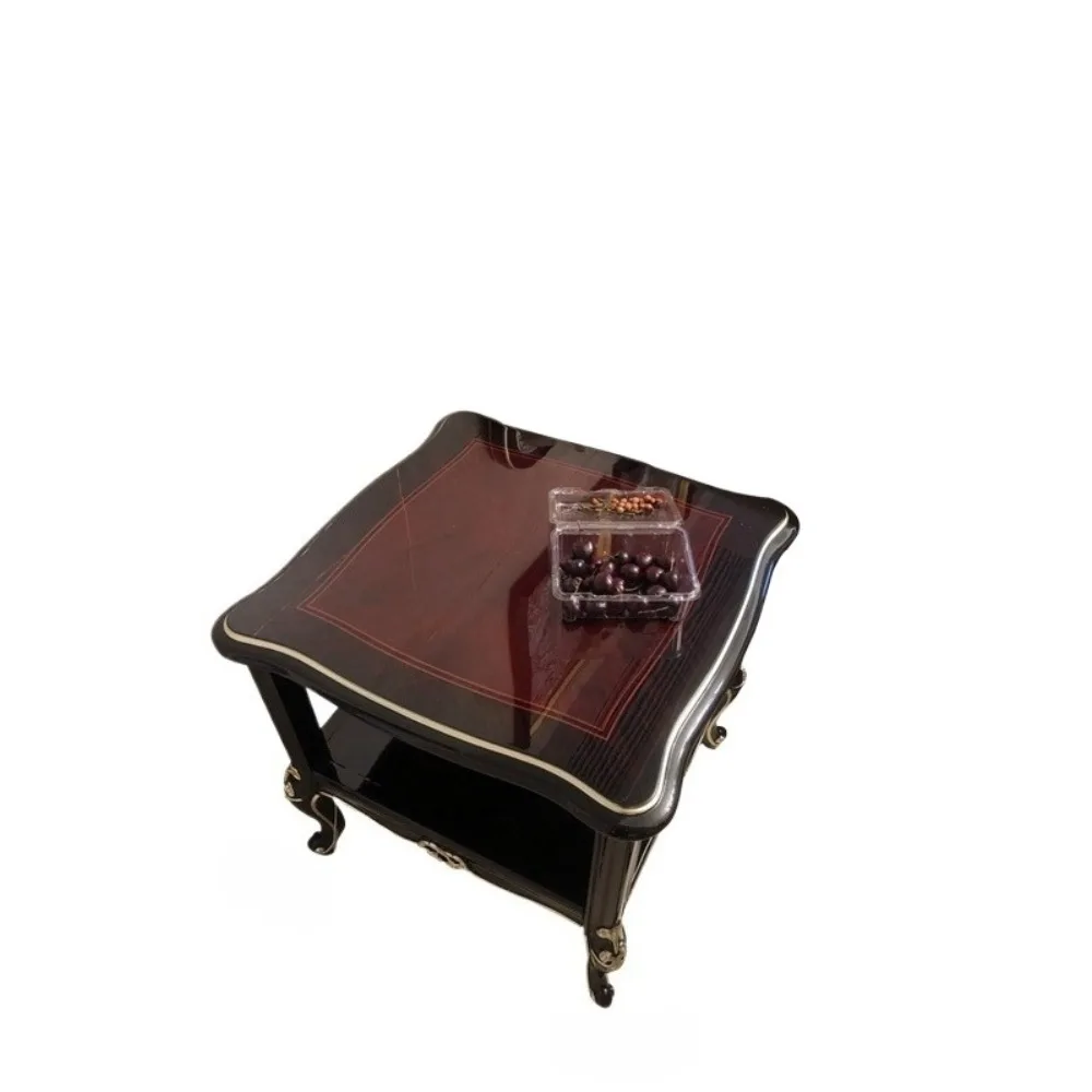 Угловой столик для гостиной из массива дерева, роскошный резной журнальный столик для виллы
Угловой столик для гостиной из массива дерева, роскошный резной журнальный столик для виллы