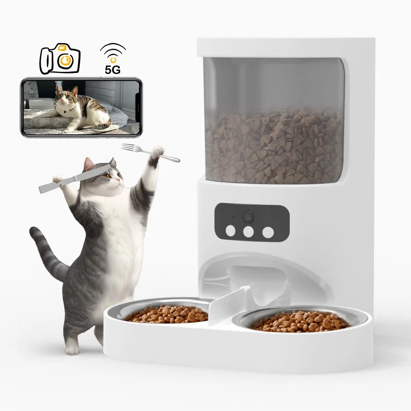 Pet Automatic Feeder Cat Dog App Remote Monitoring Timed Quantitative Feeding Machine