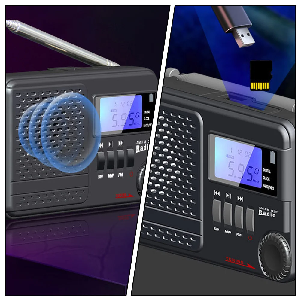 Digital Fm Mini Portable Radio LCD Display Rechargeable 35mm Jack External Speaker Hiking Bus Walking Full-Band Radio
Digital Fm Mini Portable Radio LCD Display Rechargeable 35mm Jack External Speaker Hiking Bus Walking Full-Band Radio