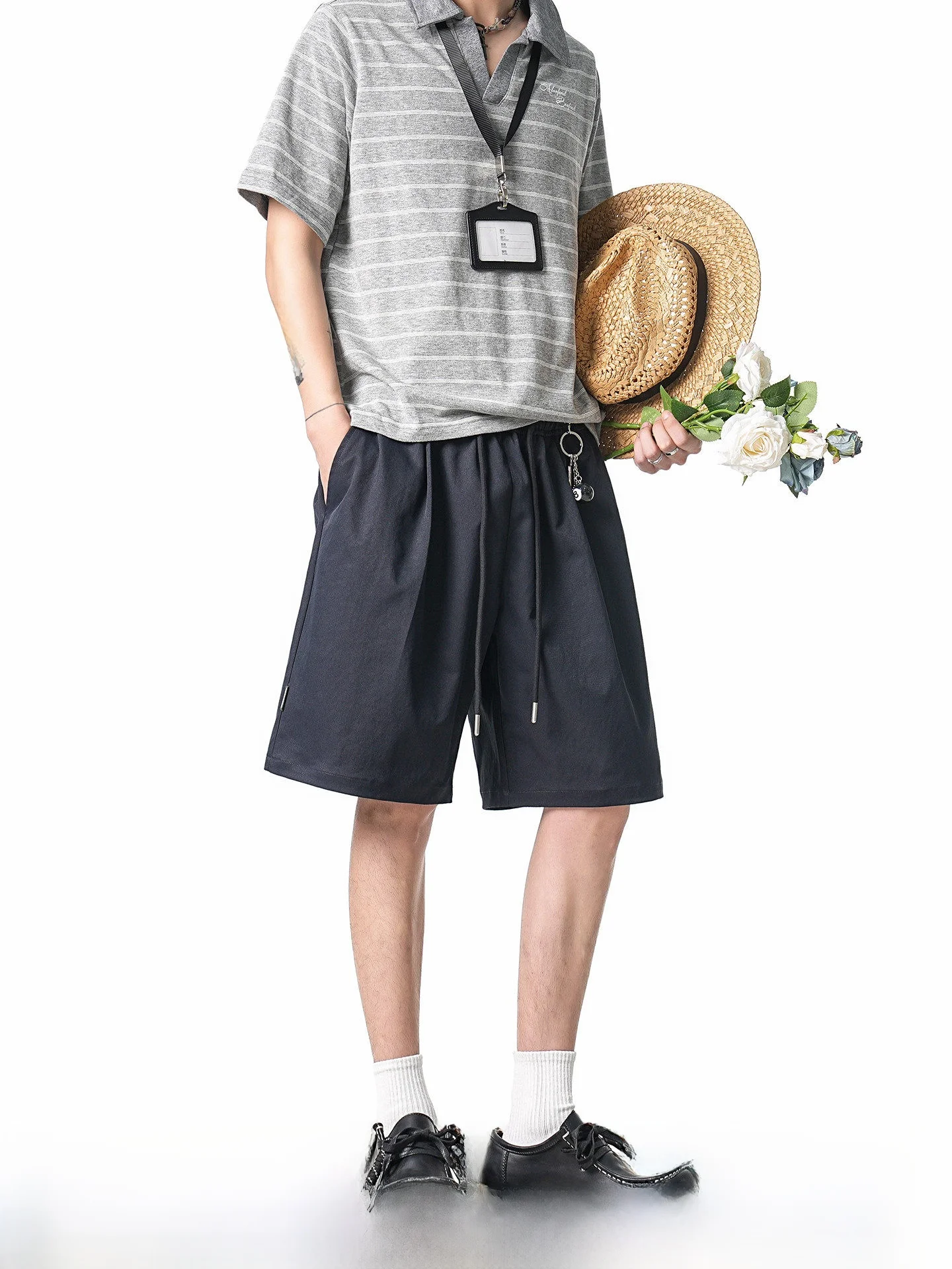 Quick Dry Straight Leg Beach Shorts Men's Summer Thin Five-Quarter Pants Breathable Comfortable Lightweight Polyester Fiber
Quick Dry Straight Leg Beach Shorts Men's Summer Thin Five-Quarter Pants Breathable Comfortable Lightweight Polyester Fiber