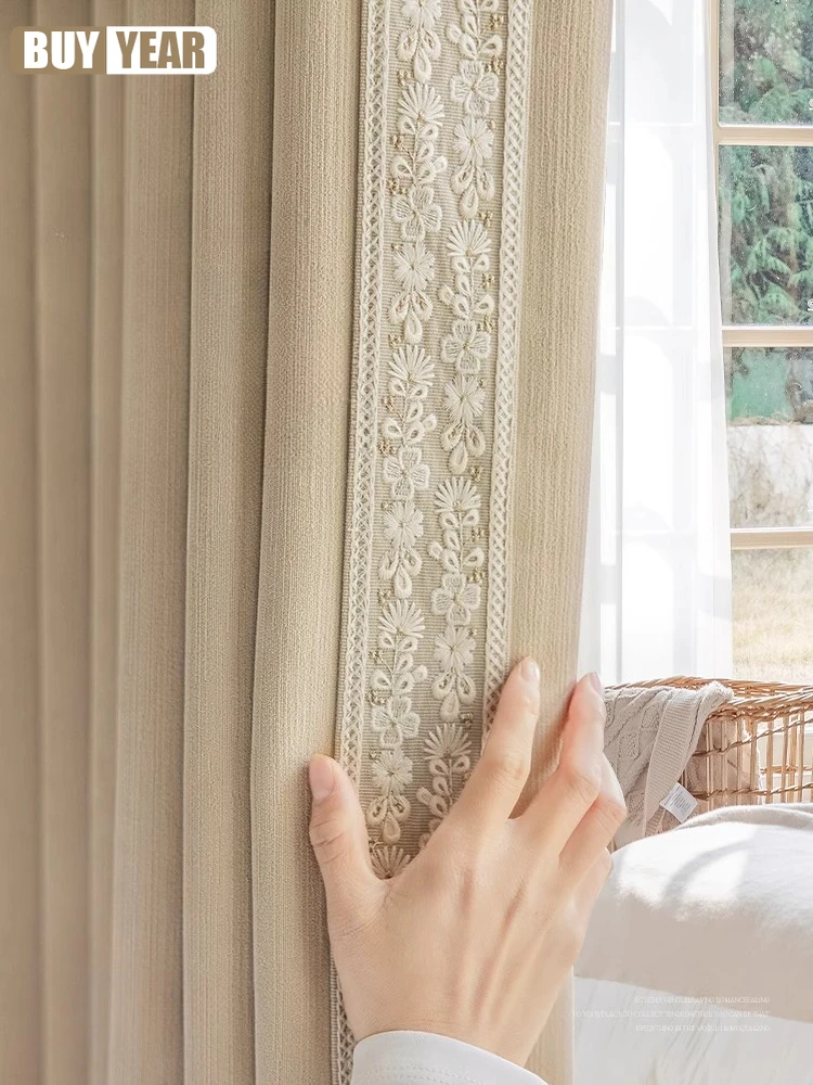 Chenille Shading Curtains for Living Dining Room Bedroom Light Luxury Modern Embroidered Lace French Window Decor Custom Size
Chenille Shading Curtains for Living Dining Room Bedroom Light Luxury Modern Embroidered Lace French Window Decor Custom Size