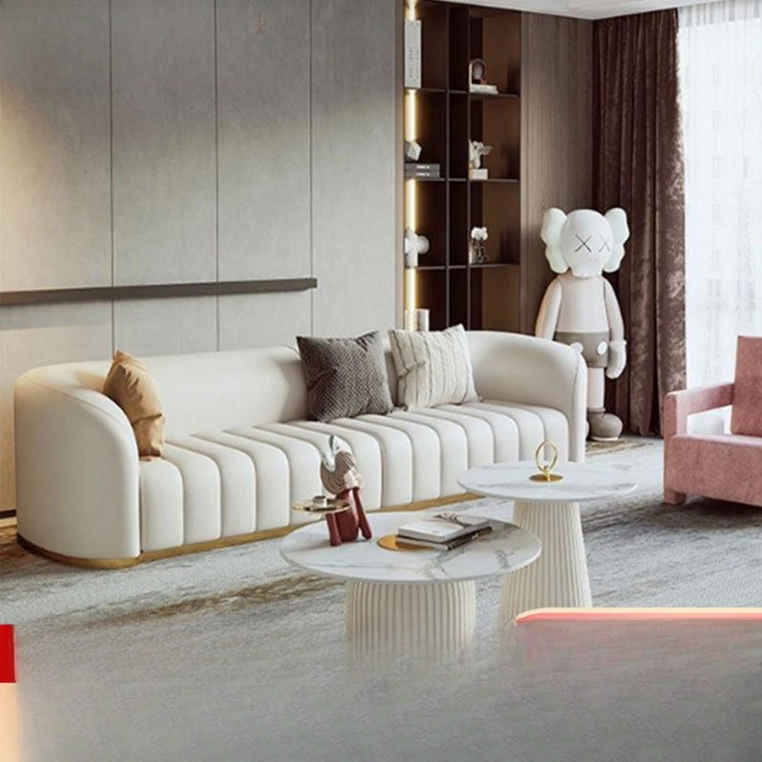 Light luxury leather Internet celebrity sofa Italian hotel clothing store beauty salon living room sofa designer furniture
Light luxury leather Internet celebrity sofa Italian hotel clothing store beauty salon living room sofa designer furniture