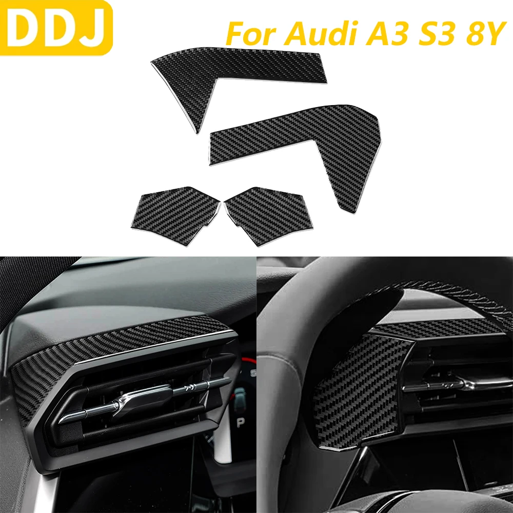 For Audi A3 S3 8Y 2021-2025 Carbon Fiber Dashboard Air Conditioner Outlet Vent Panel Cover Trim Car Accessories Interior Sticker
For Audi A3 S3 8Y 2021-2025 Carbon Fiber Dashboard Air Conditioner Outlet Vent Panel Cover Trim Car Accessories Interior Sticker