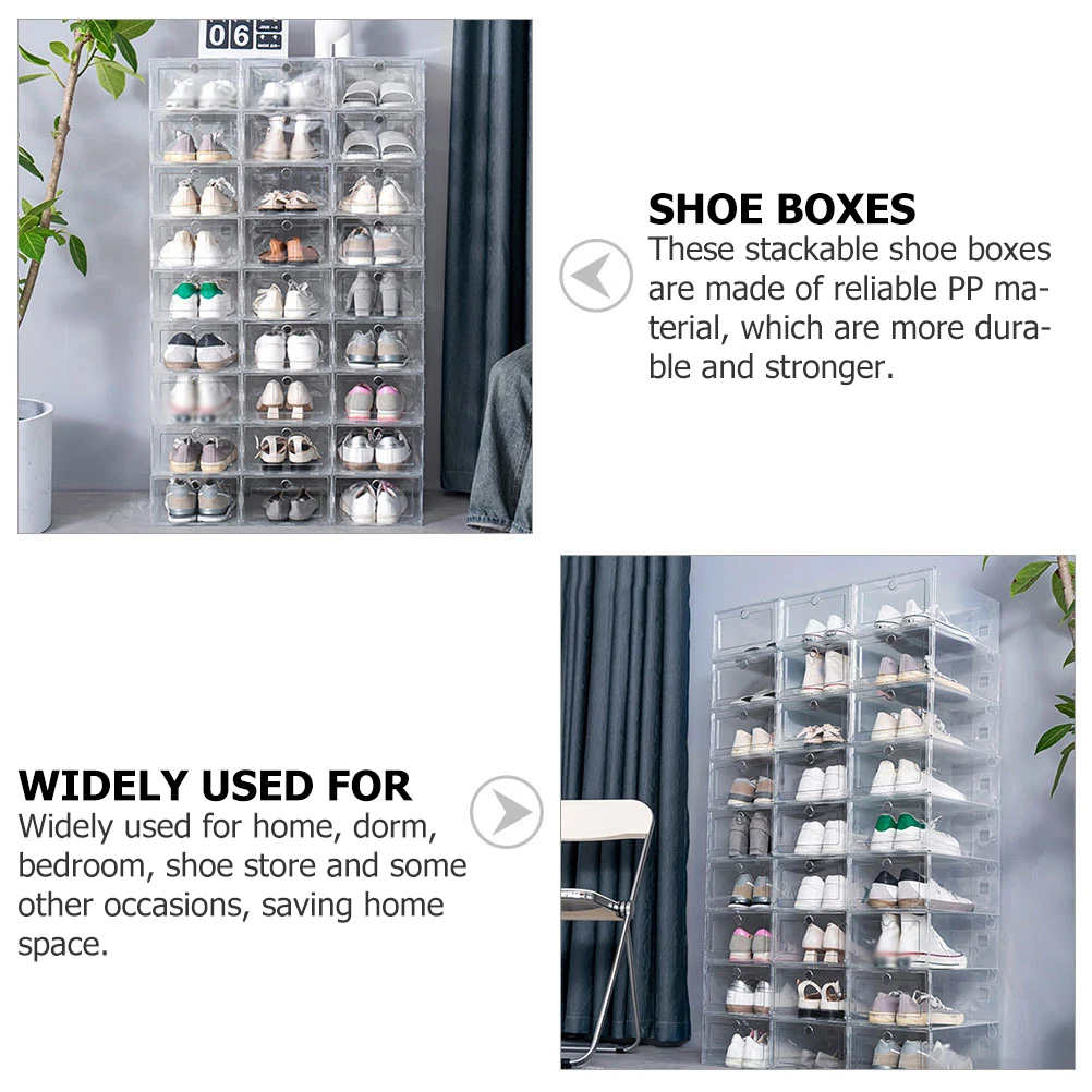 4pcs Stackable Storage Boxes Clear Pp Material Space Saving Organizer For Bedroom Closet Transparent Container Box
4pcs Stackable Storage Boxes Clear Pp Material Space Saving Organizer For Bedroom Closet Transparent Container Box