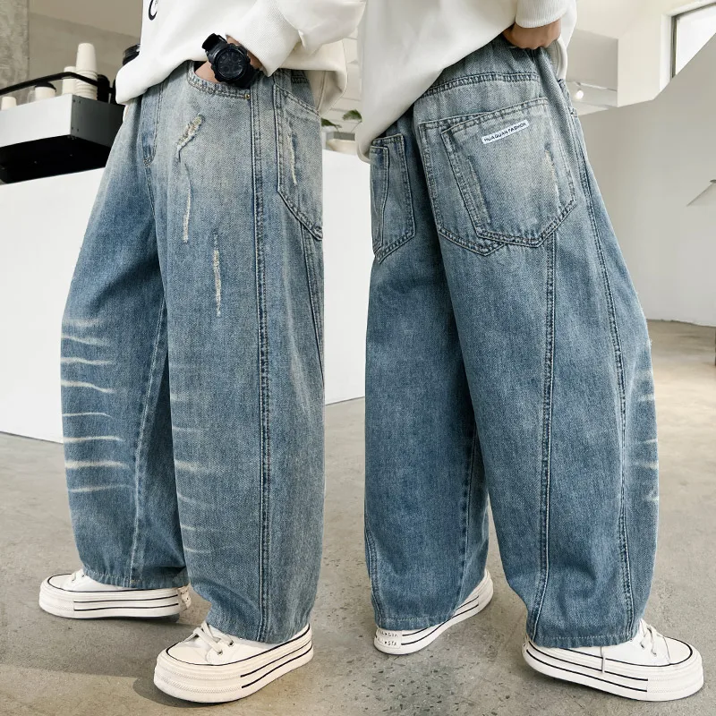 Classic Design Children's Gradient Blue Denim Jeans for Teenage Boy Casual Baggy Jeans Pants Kids School Trousers 5 7 8 10 12 14
Classic Design Children's Gradient Blue Denim Jeans for Teenage Boy Casual Baggy Jeans Pants Kids School Trousers 5 7 8 10 12 14