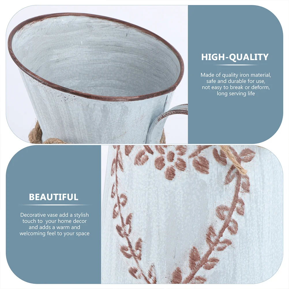 2pcs Heart Shaped Flower Planter Bucket Retro Iron Craft For Garden Home Decor Planting Flower Arrangement Vase Bucket Container
2pcs Heart Shaped Flower Planter Bucket Retro Iron Craft For Garden Home Decor Planting Flower Arrangement Vase Bucket Container