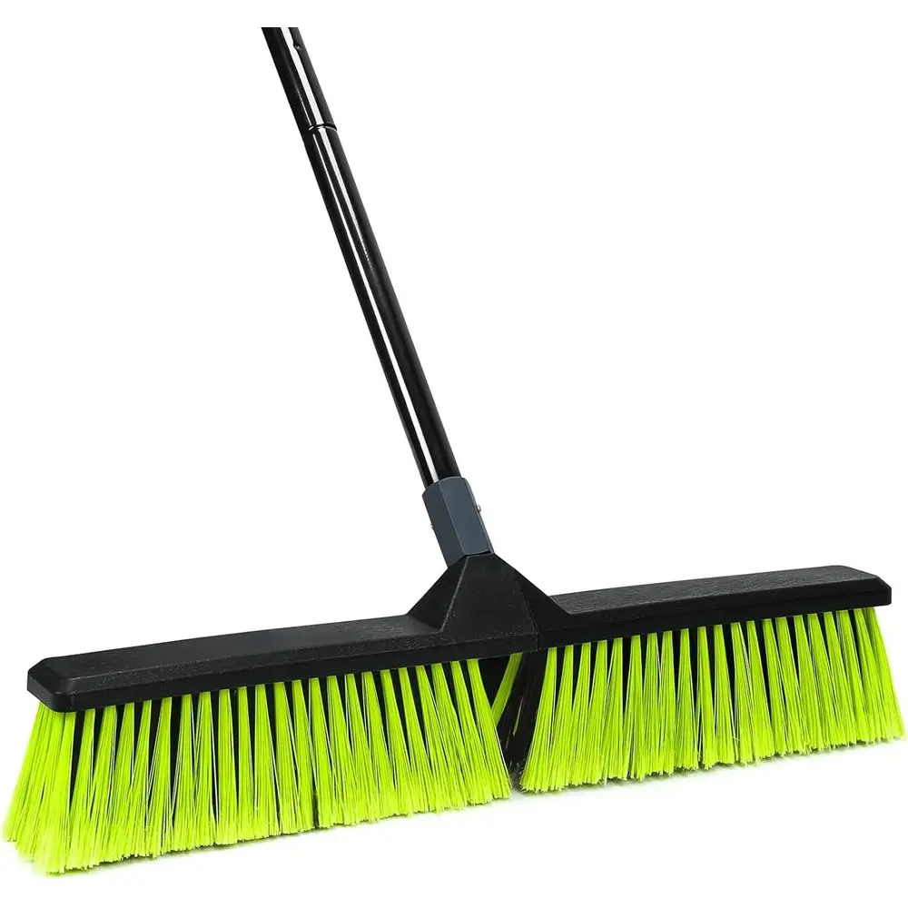 24-Inch Push Broom Outdoor, Heavy Duty Broom Brush with 63” Long Handle for Patio Driveway Garage Warehouse Shop Floor Sweep & S
24-Inch Push Broom Outdoor, Heavy Duty Broom Brush with 63” Long Handle for Patio Driveway Garage Warehouse Shop Floor Sweep & S