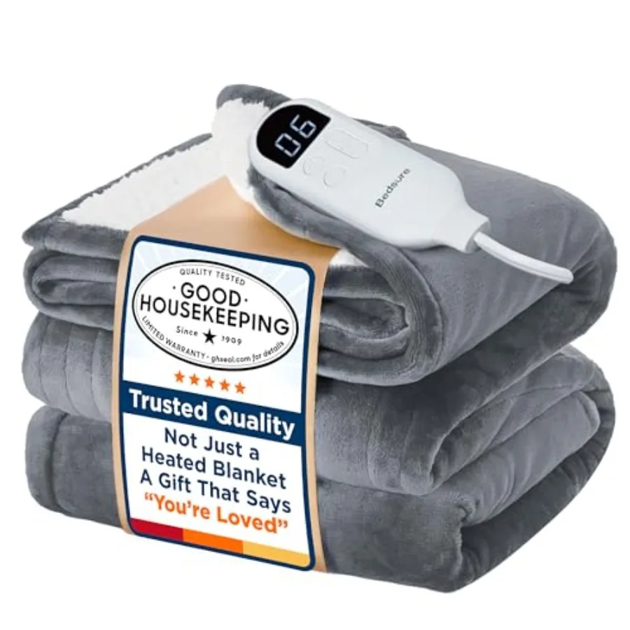 Electric Blanket Size with Preheat Function - Soft Flannel Heated Blanket Fast Heating with 6 Time Settings Up to 10H and 6 Hea
Electric Blanket Size with Preheat Function - Soft Flannel Heated Blanket Fast Heating with 6 Time Settings Up to 10H and 6 Hea