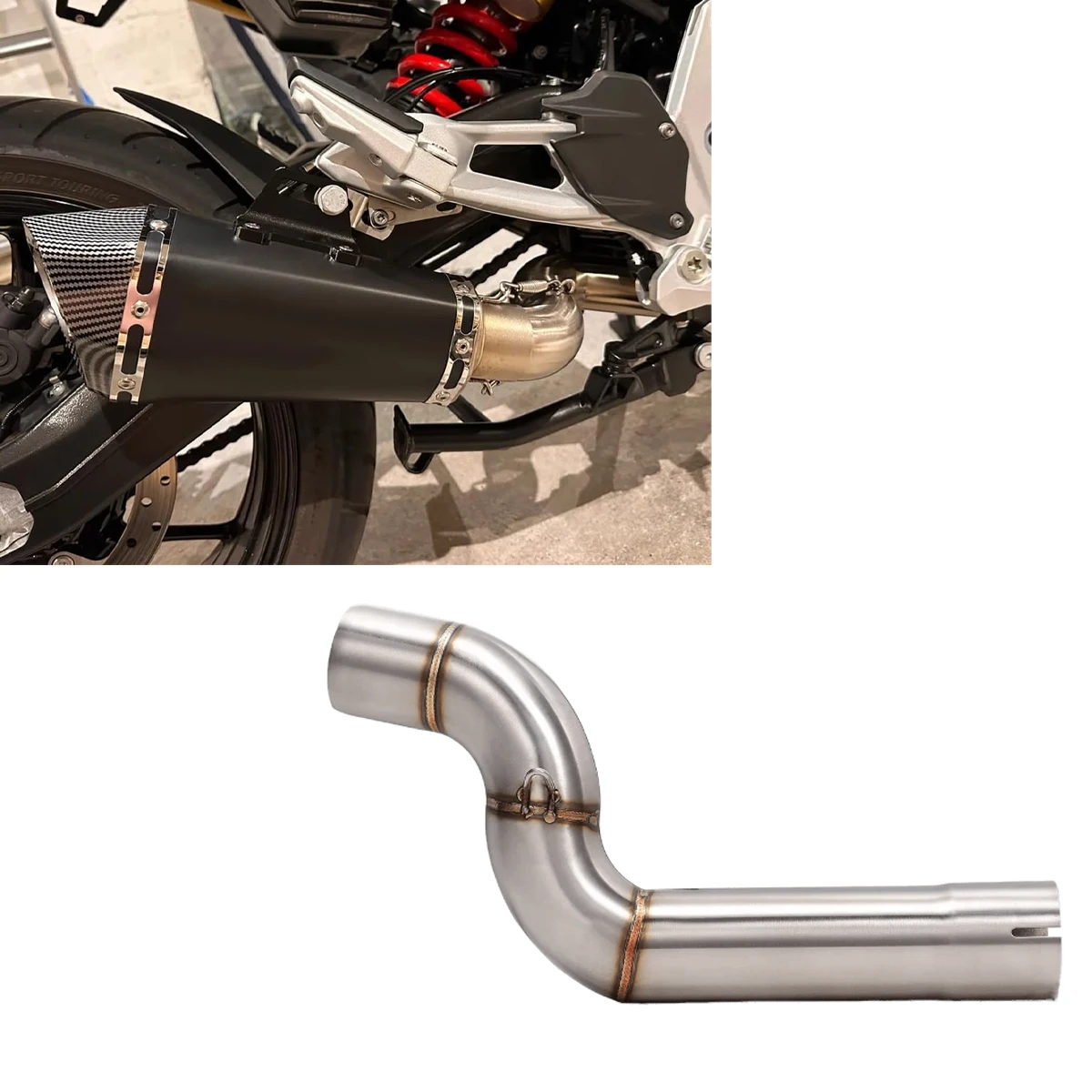 Suitable for BMW F900 F900XR F900R motorcycle exhaust pipe mid-section
Suitable for BMW F900 F900XR F900R motorcycle exhaust pipe mid-section