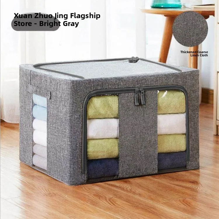 Large Capacity Cotton Linen Steel Frame Storage Box Double Front Window Home Use Clothing Fabric Organizer Box Modern Minimal...
Large Capacity Cotton Linen Steel Frame Storage Box Double Front Window Home Use Clothing Fabric Organizer Box Modern Minimal...