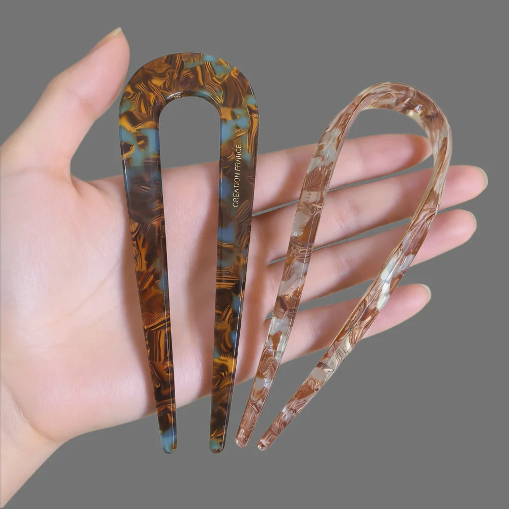 Acetate U-Shaped Hair Fork French Style Hair Stick Elegant Resin Hairpin for Women Girls Daily Updo Hairstyle Hair Accessories
Acetate U-Shaped Hair Fork French Style Hair Stick Elegant Resin Hairpin for Women Girls Daily Updo Hairstyle Hair Accessories