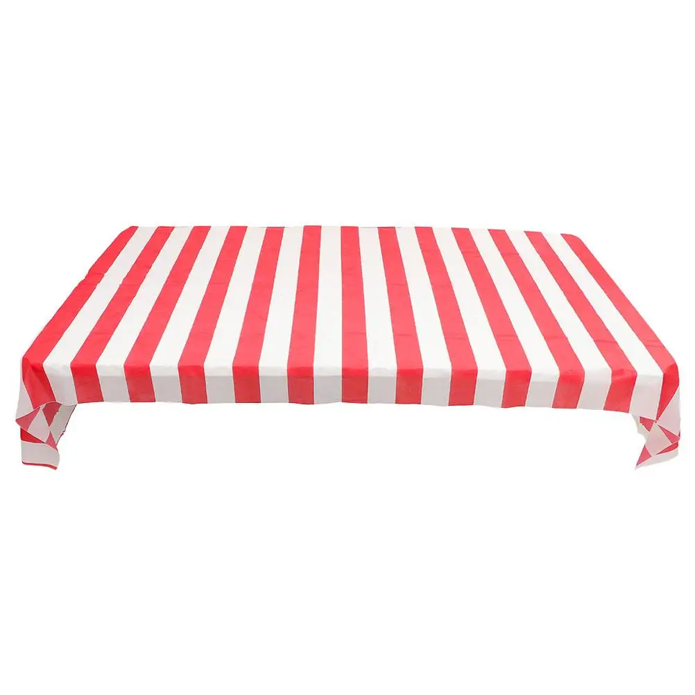 Red White Striped Tablecloth 137X274CM Plastic Reusable Circus Party Birthday Decorative Covers For Home Office
Red White Striped Tablecloth 137X274CM Plastic Reusable Circus Party Birthday Decorative Covers For Home Office