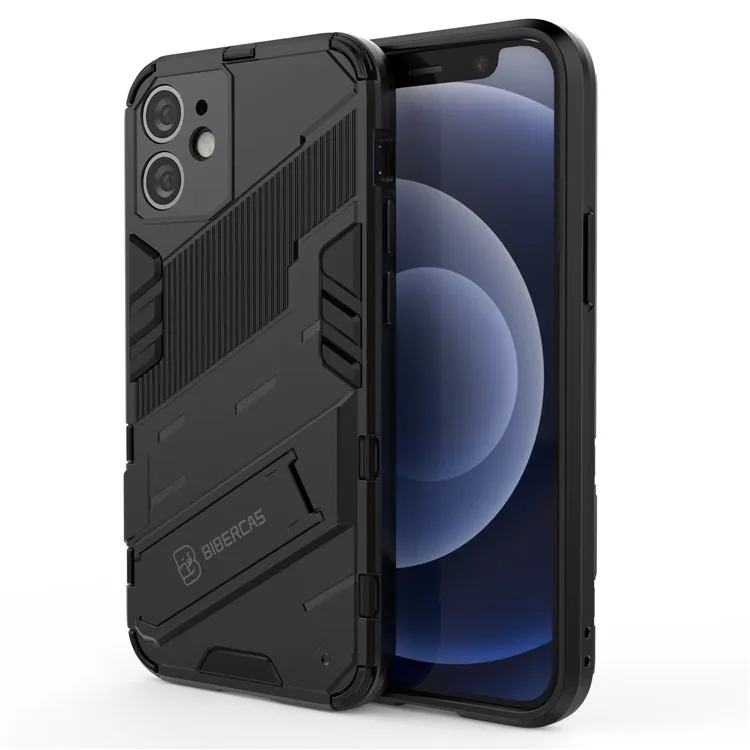 Shockproof PC + TPU Hybrid Phone Case Back Cover with Kickstand for iPhone 11 6.1 inch - Black
Shockproof PC + TPU Hybrid Phone Case Back Cover with Kickstand for iPhone 11 6.1 inch - Black