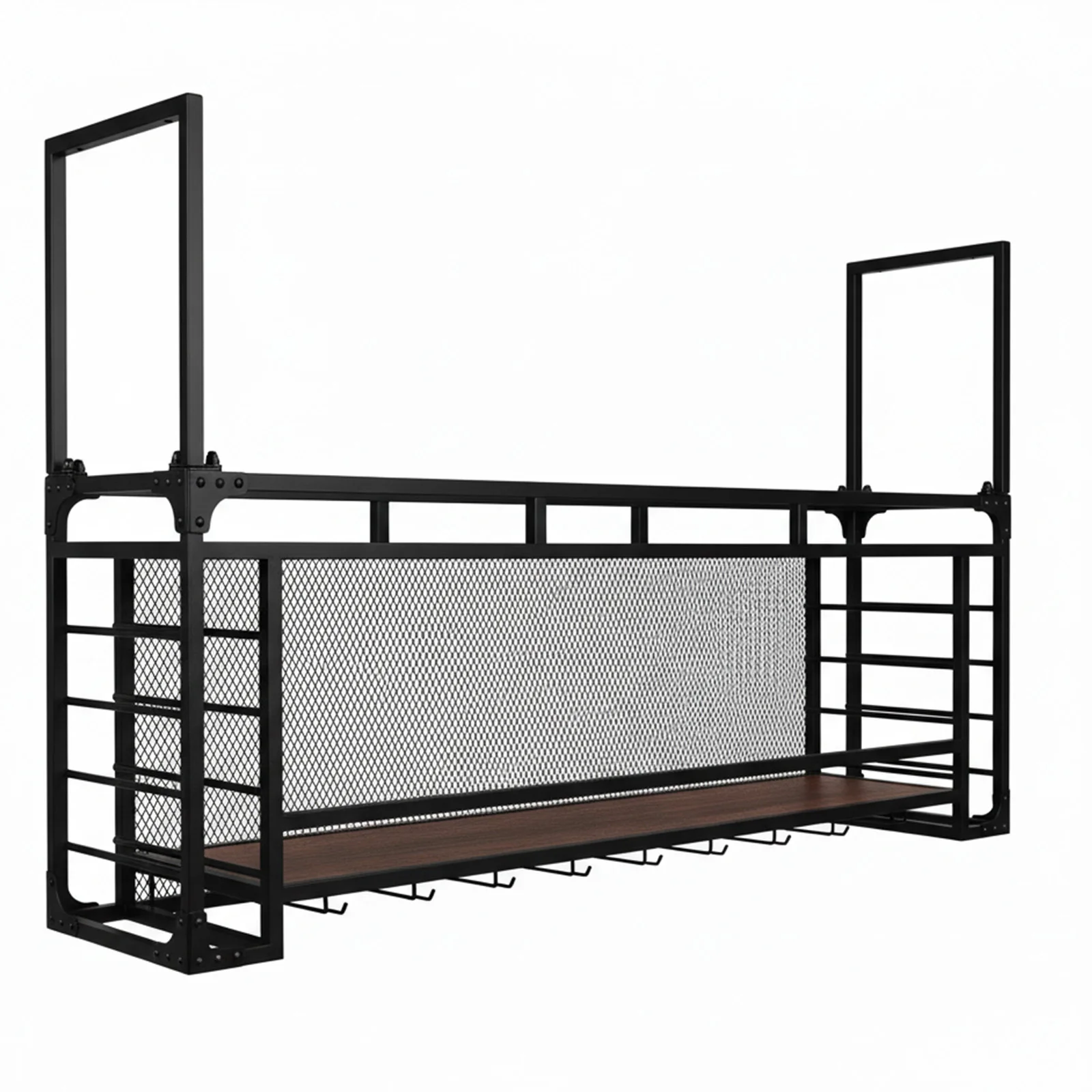 Wall Mounted 2 -Tiers Hanging Wine Rack Simple Type With Light Wine Bottle Display Rack Hanging Shelf for Bar Restaurant Indoor
Wall Mounted 2 -Tiers Hanging Wine Rack Simple Type With Light Wine Bottle Display Rack Hanging Shelf for Bar Restaurant Indoor