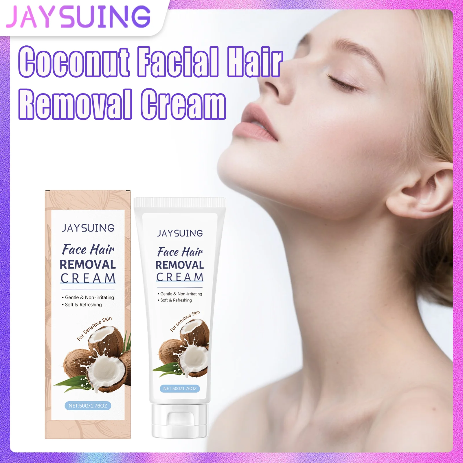 Coconut Hair Removal Cream Gently Softens Facial Hair Follicles Effortlessly Removes Fine Facial Hair Skin-Smoothing Lotion
Coconut Hair Removal Cream Gently Softens Facial Hair Follicles Effortlessly Removes Fine Facial Hair Skin-Smoothing Lotion
