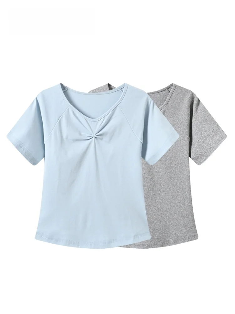 plus Size Women's Short Sleeve T-Shirt V-Neck Slimming Summer Fashionable Cotton Blend Regular Fit Straight Body Cover up
plus Size Women's Short Sleeve T-Shirt V-Neck Slimming Summer Fashionable Cotton Blend Regular Fit Straight Body Cover up