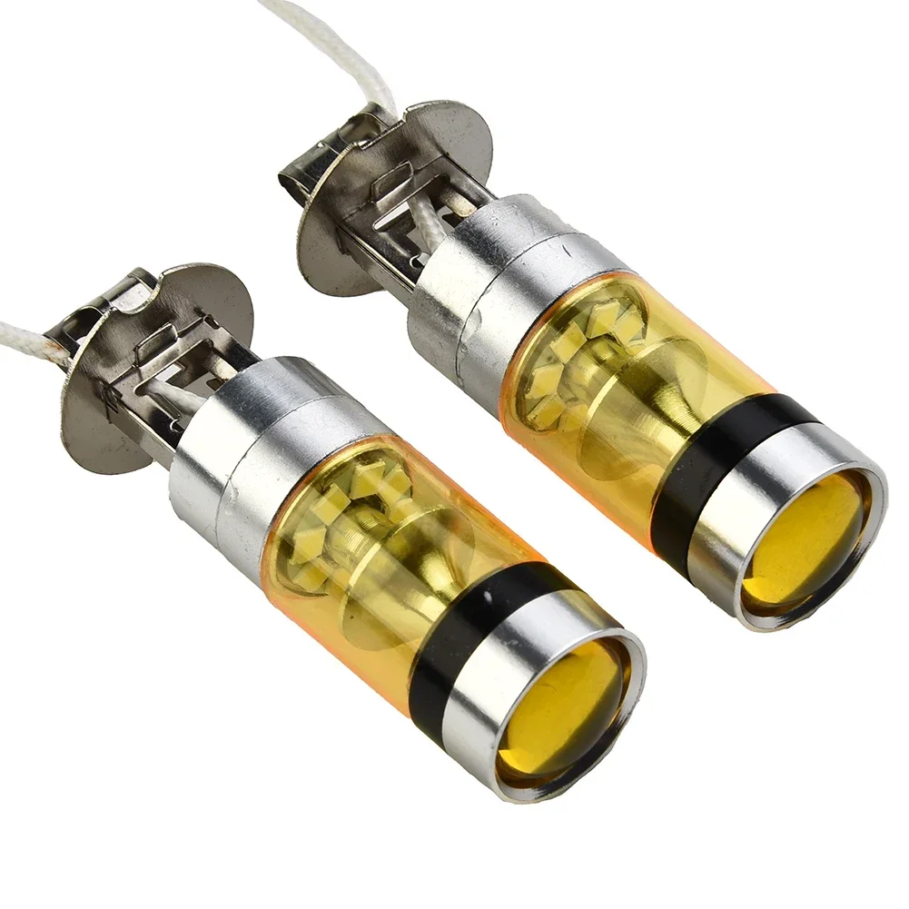 2pcs Car Yellow Fog Light H3 12V 24V LED Super Bright 100W 2828SMD Car Fog Light Taillight Bulb Aluminum Alloy
2pcs Car Yellow Fog Light H3 12V 24V LED Super Bright 100W 2828SMD Car Fog Light Taillight Bulb Aluminum Alloy