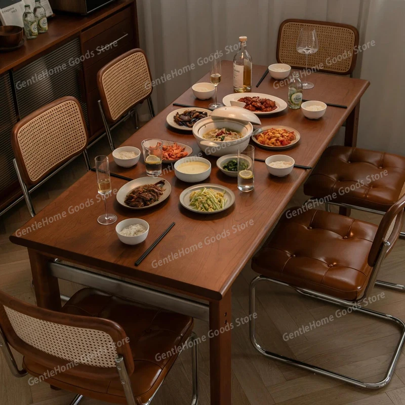 Nordic Solid Wood Thickened Dining Table Home Living Room Dining Long Table Small-sized Cherry Wood Workbench Large Board Table
Nordic Solid Wood Thickened Dining Table Home Living Room Dining Long Table Small-sized Cherry Wood Workbench Large Board Table