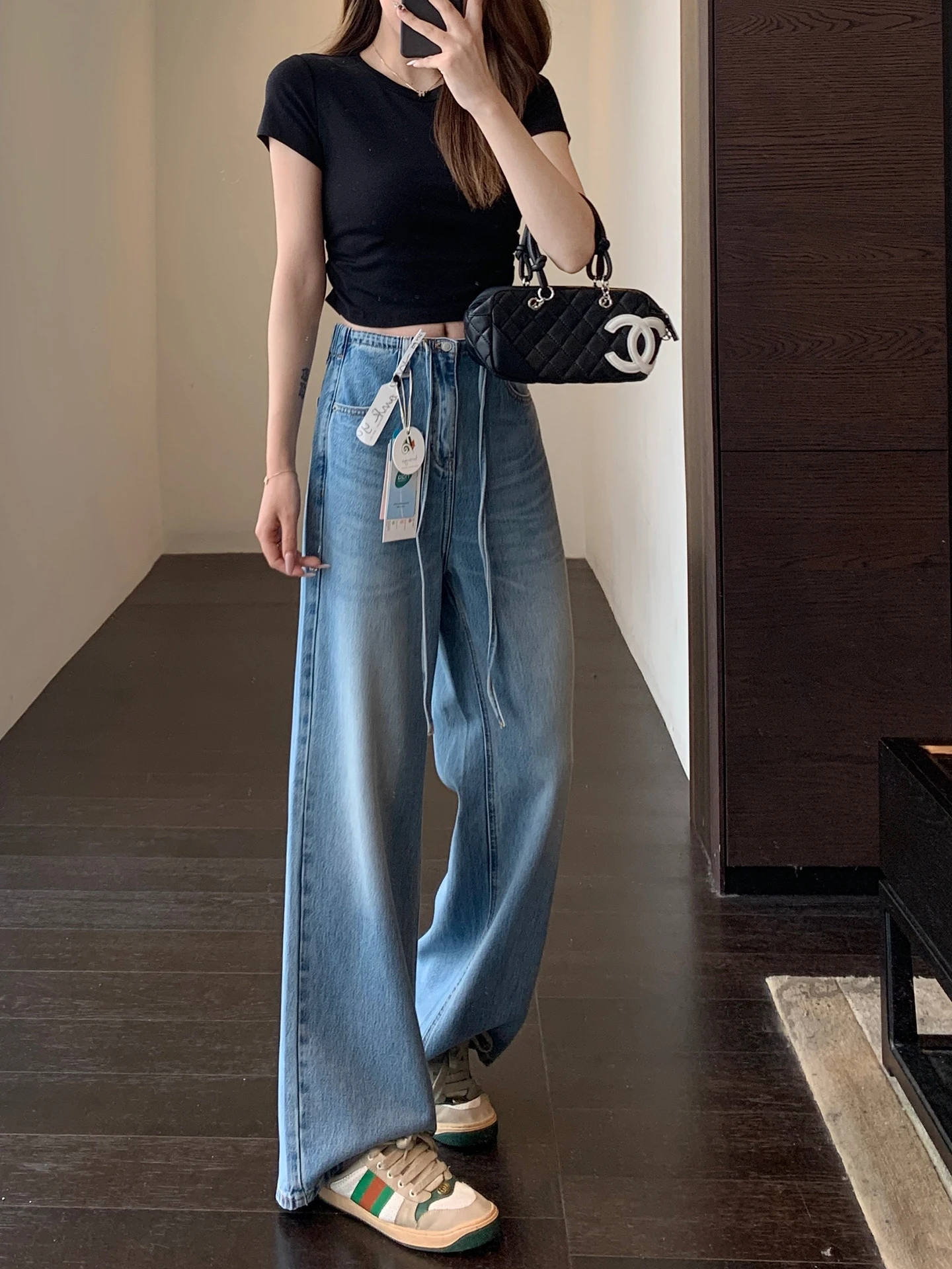High Waist Straight Leg Jeans Women's Spring Summer Slim Fit Wide Leg Casual Pants Soft Acetate Lycra Skinnier Jeans
High Waist Straight Leg Jeans Women's Spring Summer Slim Fit Wide Leg Casual Pants Soft Acetate Lycra Skinnier Jeans
