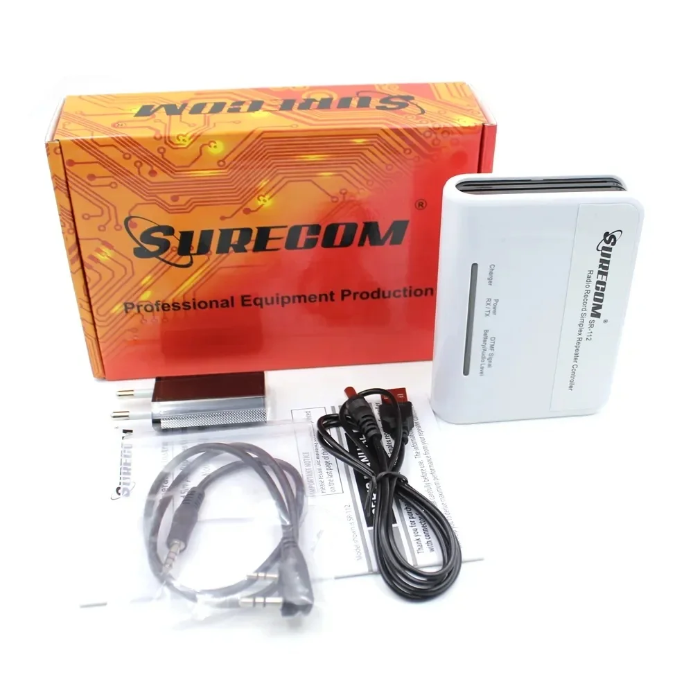 Surecom SR-112 SR112 Controller Cross Band Open Duplex Repeater For All Walkie Talkie Two Way Radio With K1 Plug Connect Cable
Surecom SR-112 SR112 Controller Cross Band Open Duplex Repeater For All Walkie Talkie Two Way Radio With K1 Plug Connect Cable