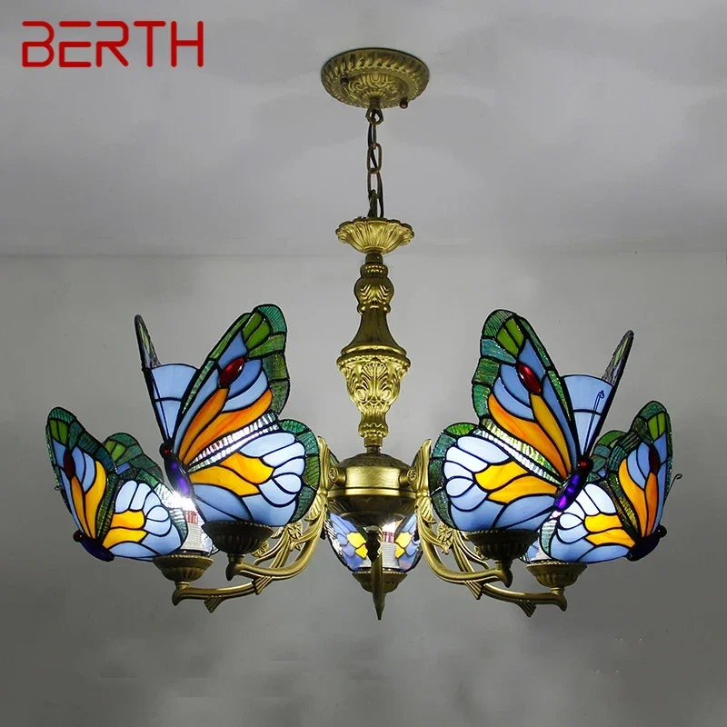BERTH Butterfly Chandelier Luxury Art Living Room Restaurant Bedroom Villa Hotel Cafe Bar KTV Club Color Glass Pendant Light
BERTH Butterfly Chandelier Luxury Art Living Room Restaurant Bedroom Villa Hotel Cafe Bar KTV Club Color Glass Pendant Light