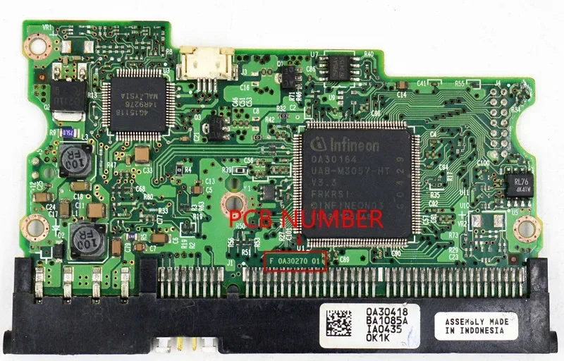Печатная плата жесткого диска Hitachi / F B 0A30270 01, F B 0A30363 01 /IC: 0A30164 0A30153, 0A29286/0A29505 0A29180 0A29287
Печатная плата жесткого диска Hitachi / F B 0A30270 01, F B 0A30363 01 /IC: 0A30164 0A30153, 0A29286/0A29505 0A29180 0A29287