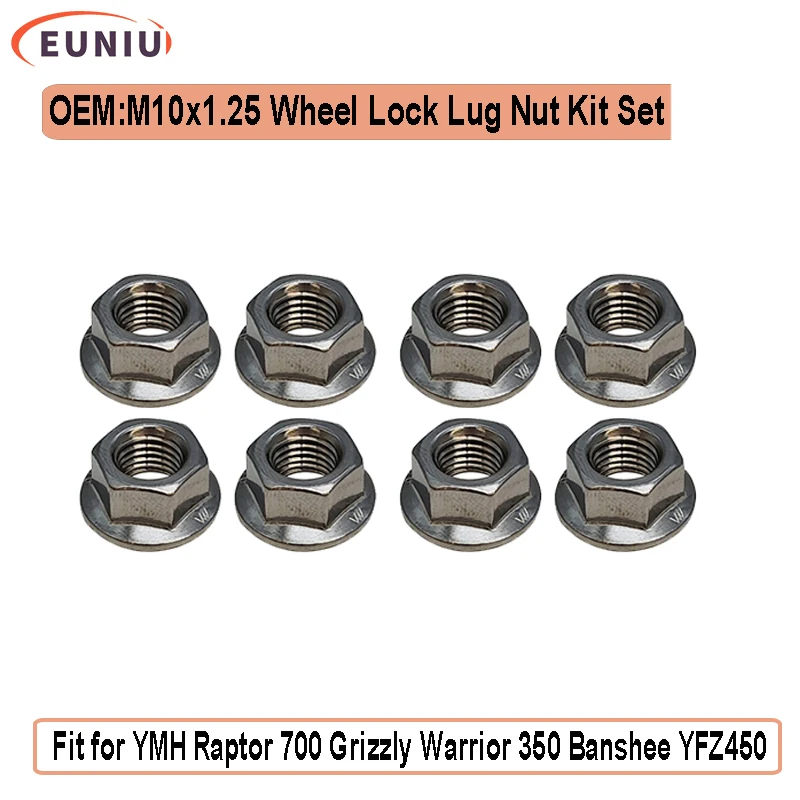 8pcs M10x1.25 Wheel Lock Lug Nut Kit Set For YMH Raptor 700 Grizzly Warrior 350 Banshee YFZ450 For Pola ATV Accessories
8pcs M10x1.25 Wheel Lock Lug Nut Kit Set For YMH Raptor 700 Grizzly Warrior 350 Banshee YFZ450 For Pola ATV Accessories