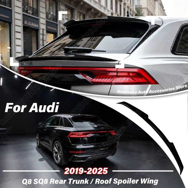 For Audi Q8 SQ8 2019 2020 2021 2022 2023 2024 2025 Rear Trunk Spoiler Roof Top Splitter Fixed Wing Car Exterior Tuning Body Kit
For Audi Q8 SQ8 2019 2020 2021 2022 2023 2024 2025 Rear Trunk Spoiler Roof Top Splitter Fixed Wing Car Exterior Tuning Body Kit