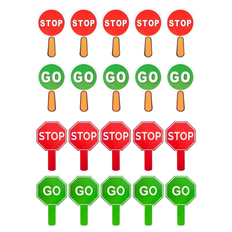 P0RB Reversible Stop and Go Directional Sign Pack of 10 Handheld Crossing Guard Stop Sign for Construction Safety
P0RB Reversible Stop and Go Directional Sign Pack of 10 Handheld Crossing Guard Stop Sign for Construction Safety