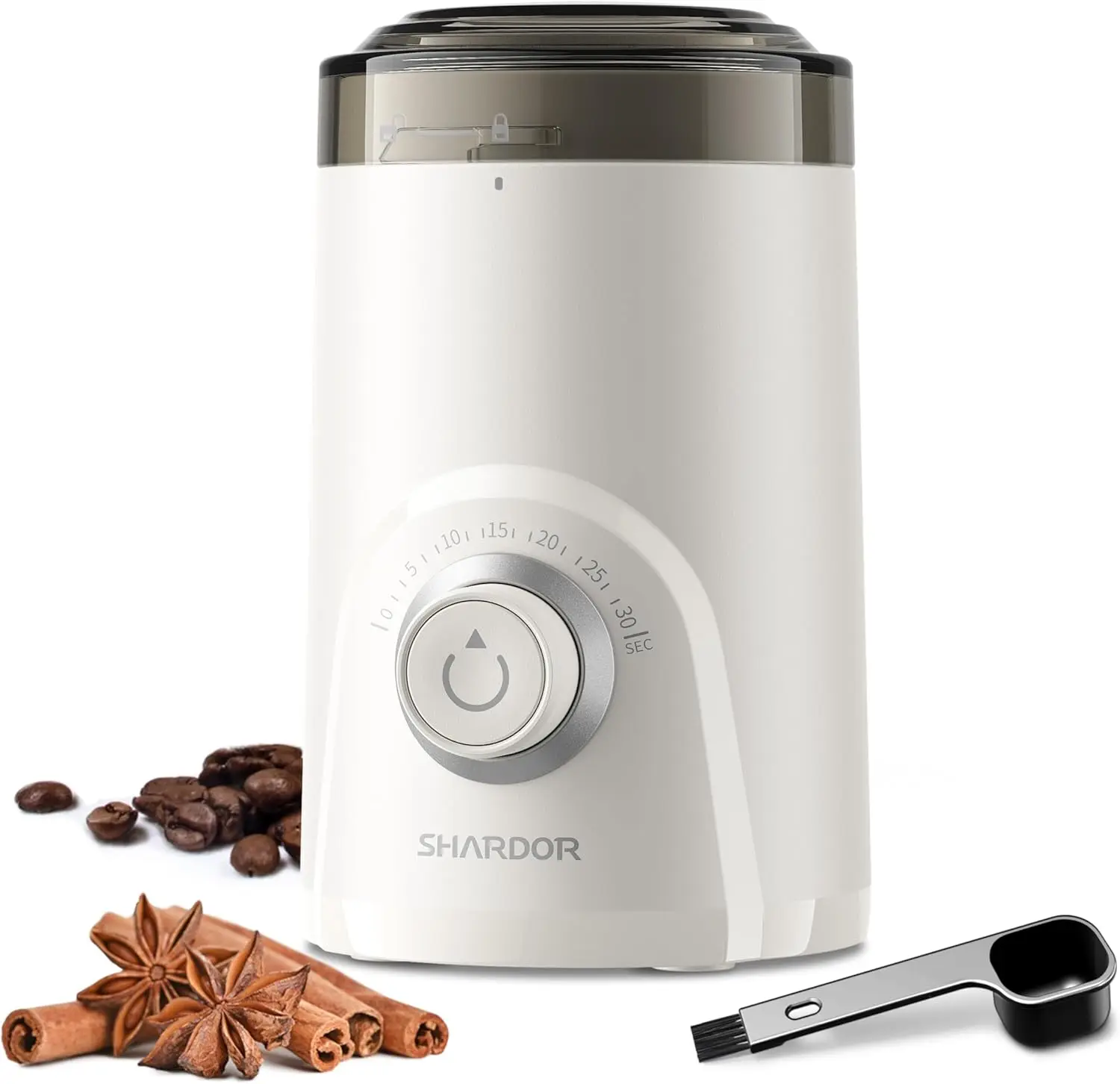 Electric Super Silent Blade Coffee Grinder, Timed Grind Control Rotary Knob, Adjustable Coarse to Fine for Coffee Beans,
Electric Super Silent Blade Coffee Grinder, Timed Grind Control Rotary Knob, Adjustable Coarse to Fine for Coffee Beans,
