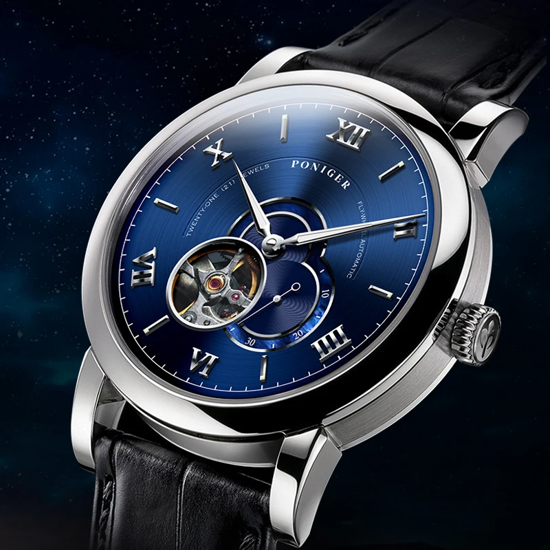 Poniger Men's Gold Automatic Mechanical Watch Fashion Waterproof Luminous Luxury Wristwatch with Leather Strap Male Dress Watch
Poniger Men's Gold Automatic Mechanical Watch Fashion Waterproof Luminous Luxury Wristwatch with Leather Strap Male Dress Watch