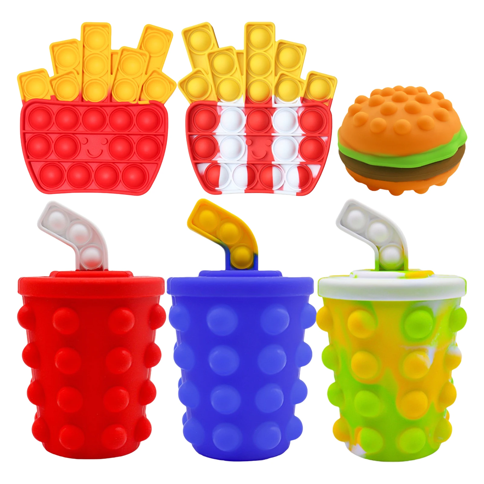 Push Bubble Fidget Toy Fidget Bubble Toys для детей, забавная многопользовательская игра, реалистичный дизайн фаст-фуда, снятие давления, активность
Push Bubble Fidget Toy Fidget Bubble Toys для детей, забавная многопользовательская игра, реалистичный дизайн фаст-фуда, снятие давления, активность