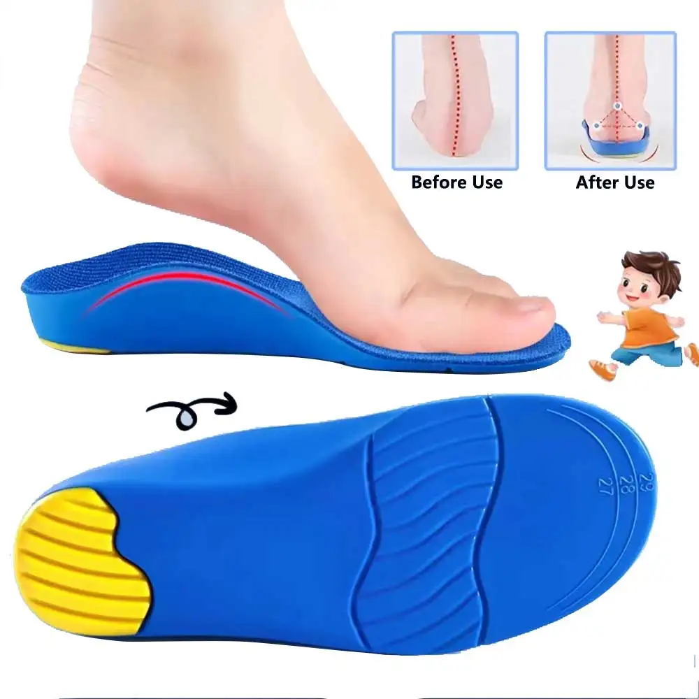 Kids Orthotic High Arch Support Insoles Orthopedic Sport Insoles for Children Plantar Fasciitis Support Shock Absorbing Shoe Pad
Kids Orthotic High Arch Support Insoles Orthopedic Sport Insoles for Children Plantar Fasciitis Support Shock Absorbing Shoe Pad