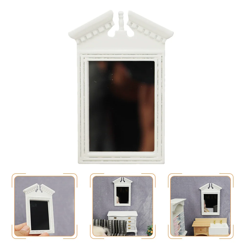 Mini Mirror Miniature Mirror Decor Safe Wood Material Kids Mini House Accessory Romantic Lifelike Atmosphere Fine Hands-on
Mini Mirror Miniature Mirror Decor Safe Wood Material Kids Mini House Accessory Romantic Lifelike Atmosphere Fine Hands-on