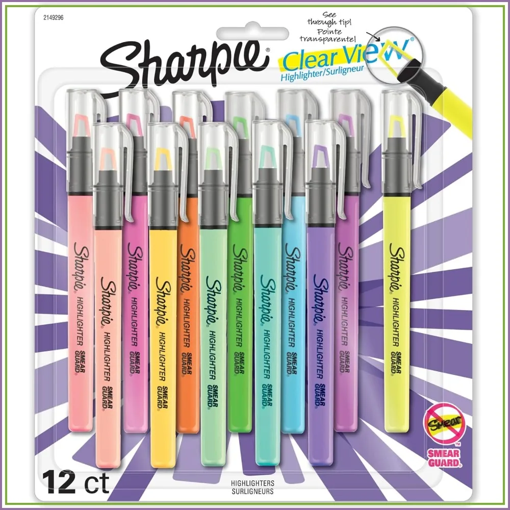 See-Through Tip Highlighters, Chisel Tip, Assorted Colors, 12 Pack for School & Office
See-Through Tip Highlighters, Chisel Tip, Assorted Colors, 12 Pack for School & Office