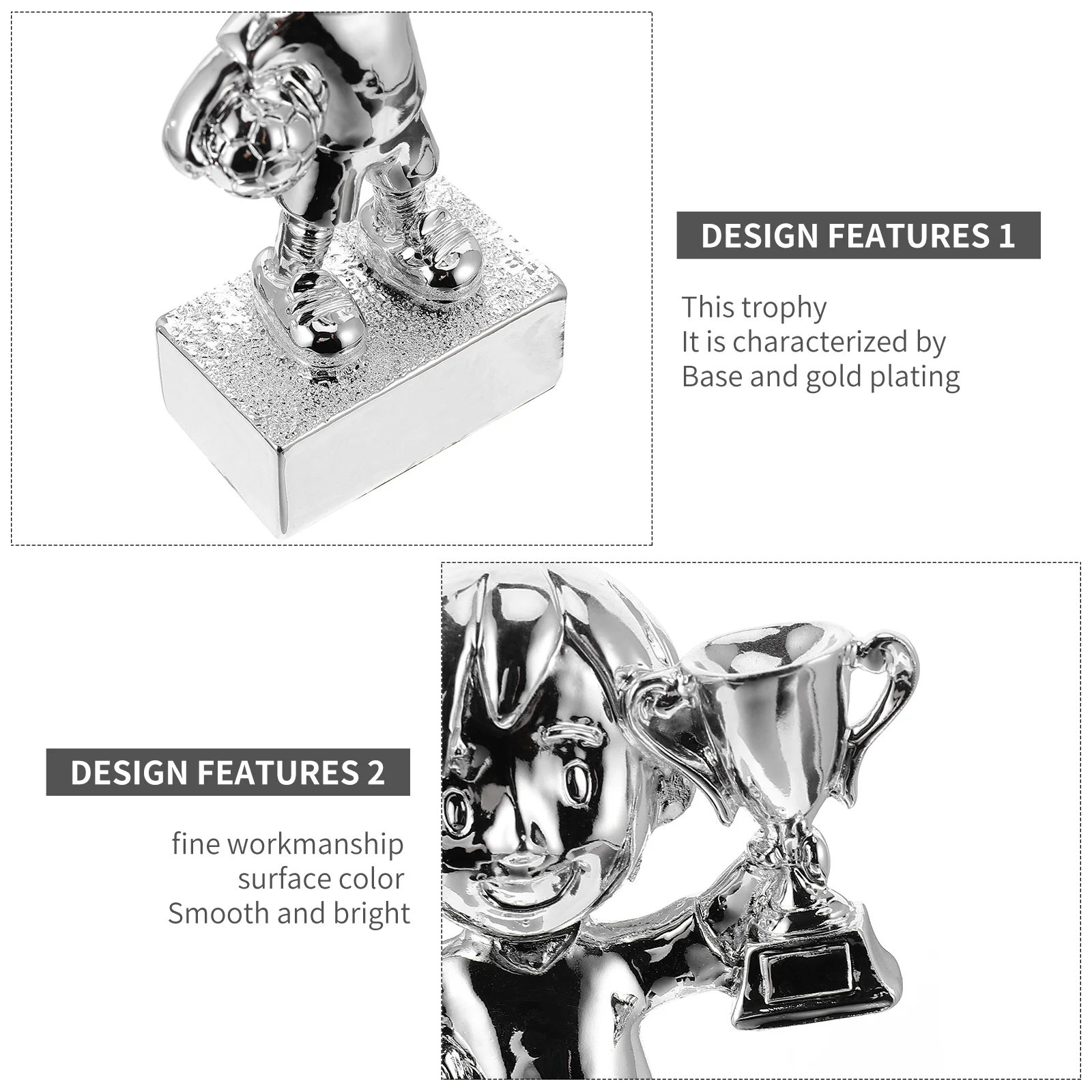 Small Football Award Trophy Golden Plating Resin Party Game Prize Classroom Reward Soccer Trophy Cup Decoration
Small Football Award Trophy Golden Plating Resin Party Game Prize Classroom Reward Soccer Trophy Cup Decoration