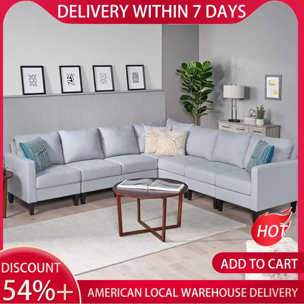 sofasSet, Modular Sectional Sofa with Reversible Chaises,Square Armrests and Comfortable Padded Backrests, L Shaped Corner Sofá
sofasSet, Modular Sectional Sofa with Reversible Chaises,Square Armrests and Comfortable Padded Backrests, L Shaped Corner Sofá
