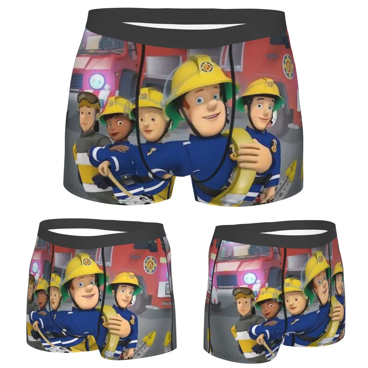 Boxer Underpants Shorts Fireman Sam Cartoon Firefighter Panties Men's Soft Underwear for Homme Man Boyfriend Gifts
Boxer Underpants Shorts Fireman Sam Cartoon Firefighter Panties Men's Soft Underwear for Homme Man Boyfriend Gifts