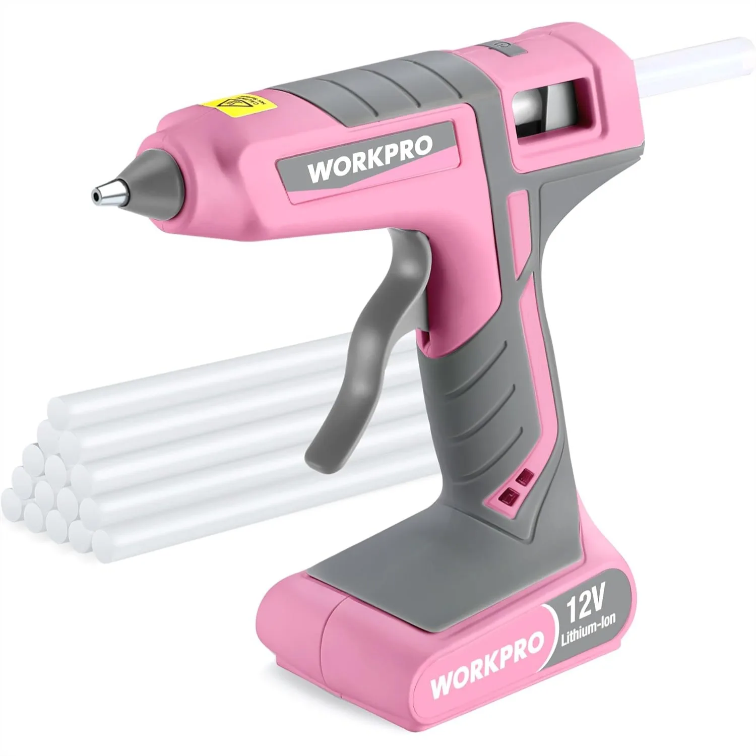Cordless Hot Melt Glue Gun - 12V Rechargeable Fast Preheating with 15 Glue Sticks, Auto Power-off for DIY Crafts
Cordless Hot Melt Glue Gun - 12V Rechargeable Fast Preheating with 15 Glue Sticks, Auto Power-off for DIY Crafts
