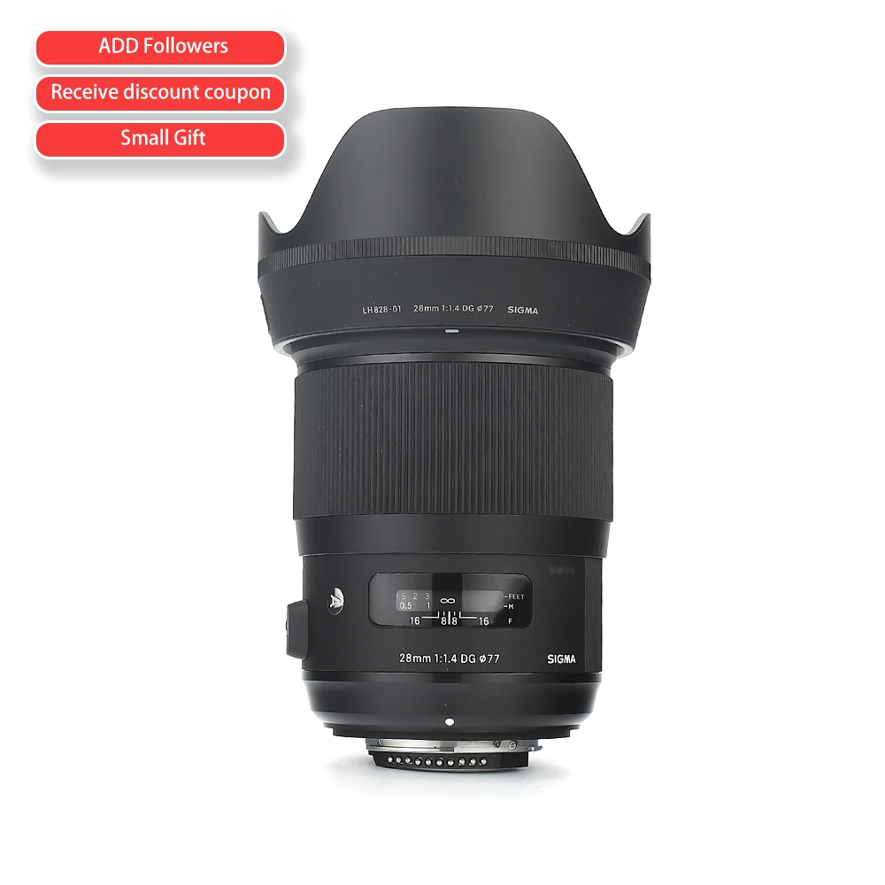 Sigma 28mm f/1.4 DG HSM Art Lens For Canon mount Nikon mount Sony E mount
Sigma 28mm f/1.4 DG HSM Art Lens For Canon mount Nikon mount Sony E mount