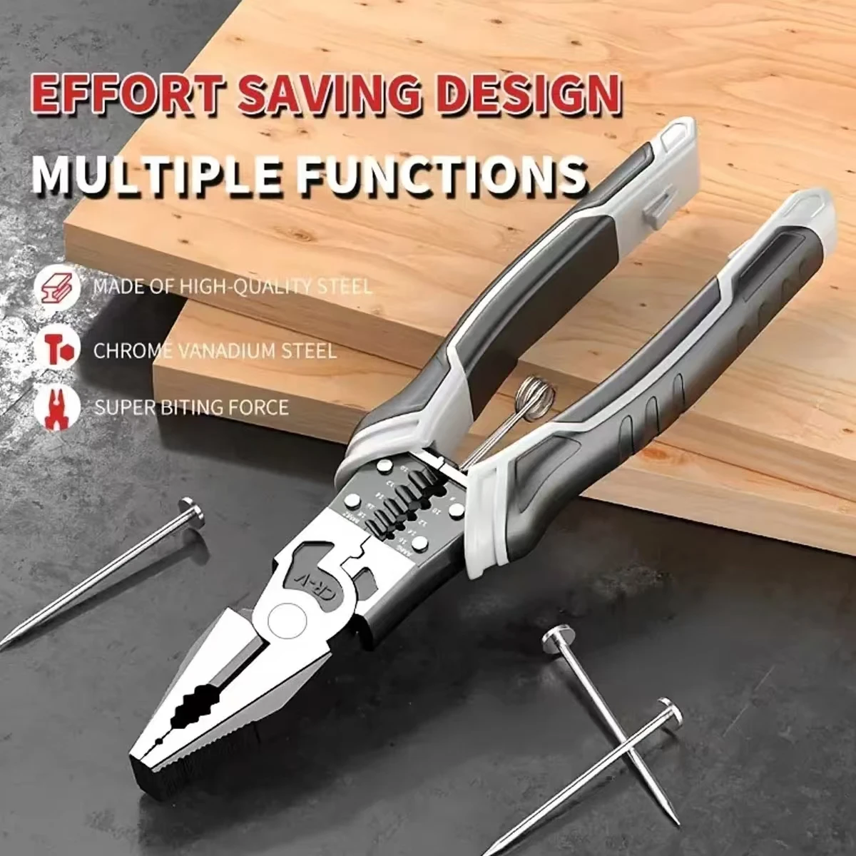7/9inch Multifunctional Steel Wire Pliers Electrician Slant Needle Nose Crimping Pliers Hand Tools High Hardness Industrial Grad
7/9inch Multifunctional Steel Wire Pliers Electrician Slant Needle Nose Crimping Pliers Hand Tools High Hardness Industrial Grad