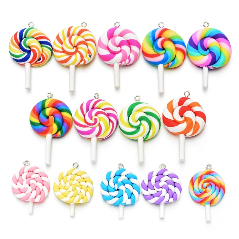 Cute Lollipop Charms Pendants For Handmade Decoration Bracelets Necklace Earring Key Chain Jewelry Making Lucky Charm
Cute Lollipop Charms Pendants For Handmade Decoration Bracelets Necklace Earring Key Chain Jewelry Making Lucky Charm