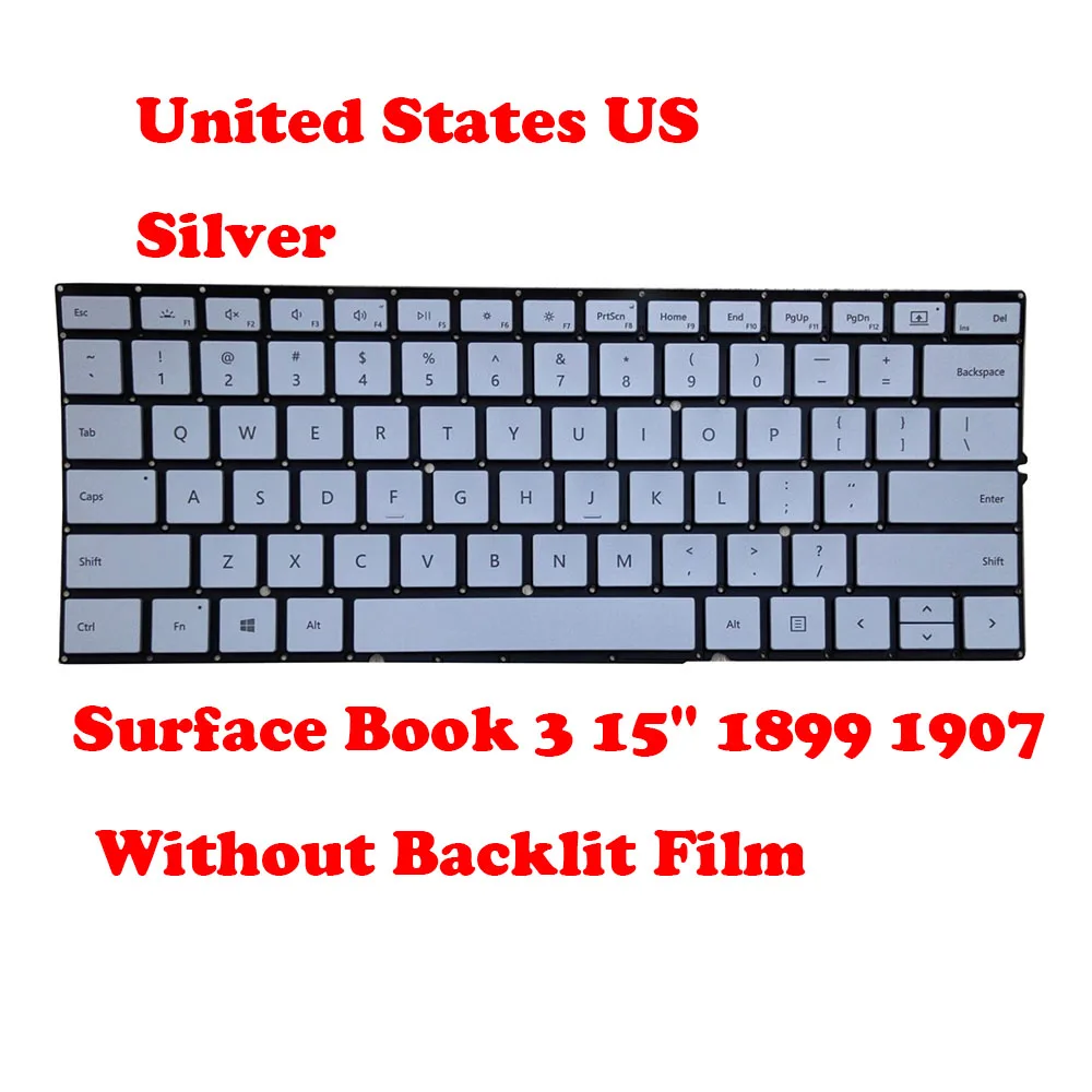 1899 1907 Dock Keyboard For Microsoft Surface Book 3 15'' United States US/German GR/Japanese JP/United Kingdom UK/ Silver
1899 1907 Dock Keyboard For Microsoft Surface Book 3 15'' United States US/German GR/Japanese JP/United Kingdom UK/ Silver