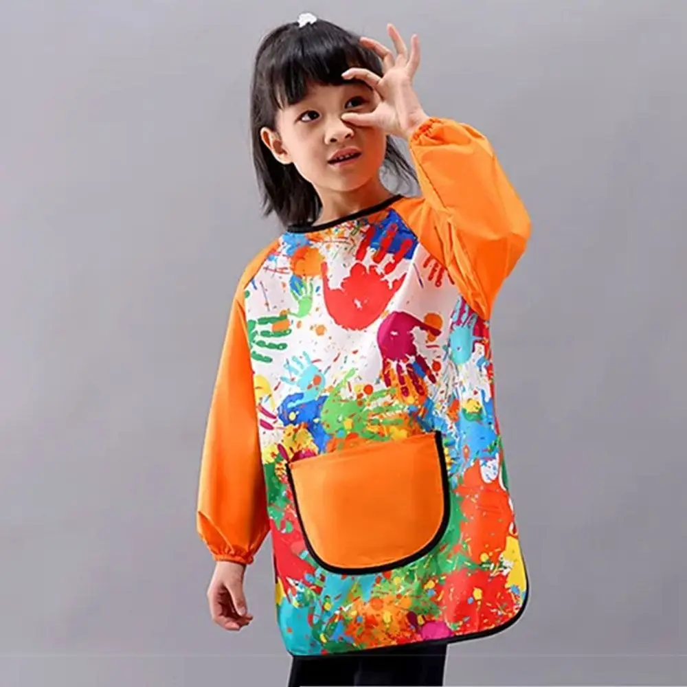 Universal Nylon Children's Painting Apron Art Painting Cover Reverse Dressing Cloth Long Sleeved Baby Eating Bib Boys
Universal Nylon Children's Painting Apron Art Painting Cover Reverse Dressing Cloth Long Sleeved Baby Eating Bib Boys