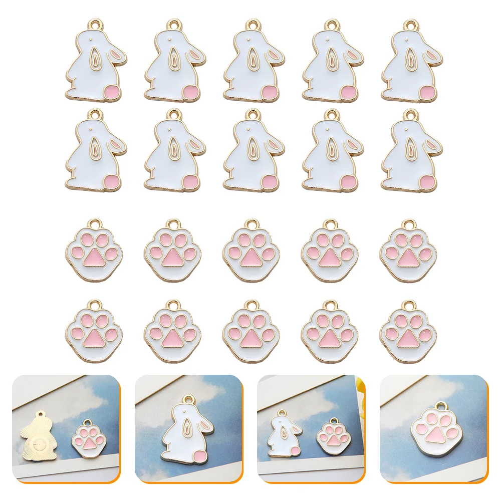 20 Pcs Rabbit Paw Pendant Claw Pool Earring Necklace Charms Jewelry Korean Version Key Chain
20 Pcs Rabbit Paw Pendant Claw Pool Earring Necklace Charms Jewelry Korean Version Key Chain