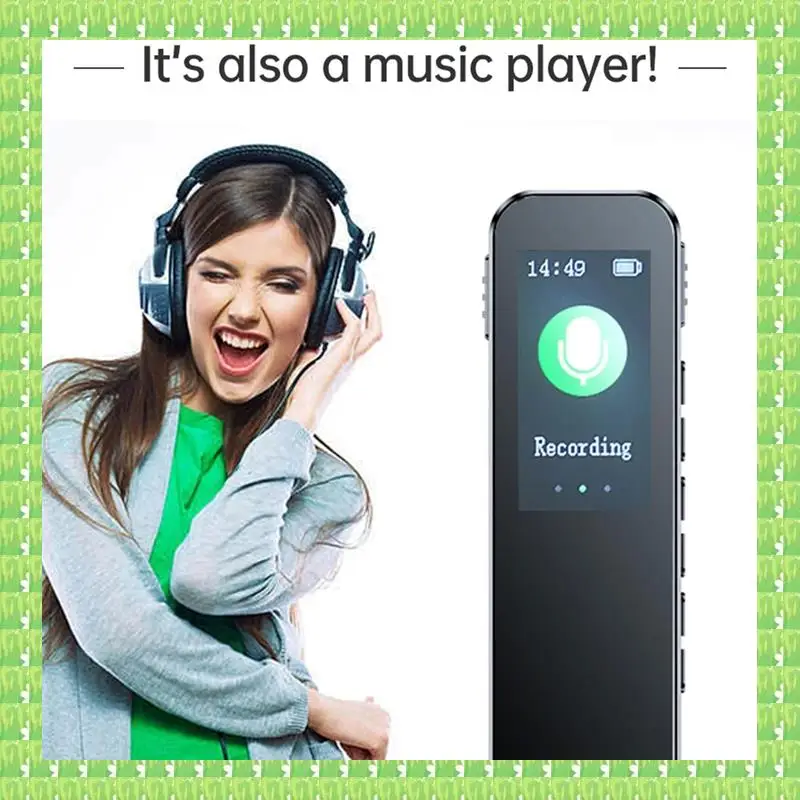 64GB Digital Voice Recorder Noise Reduction Record Payback MP3 Music Player Activated Record 1536KBPS HD Recording Accessories
64GB Digital Voice Recorder Noise Reduction Record Payback MP3 Music Player Activated Record 1536KBPS HD Recording Accessories