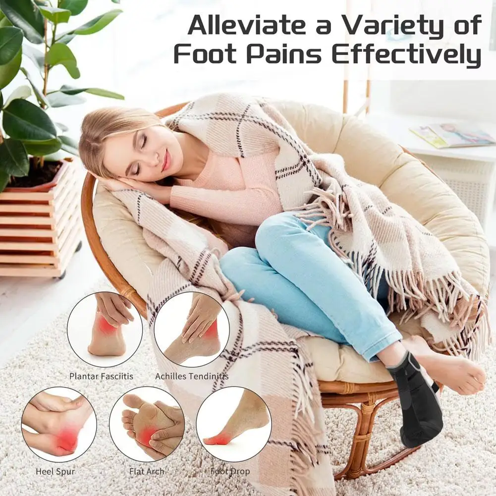 Ночная шина для подошвенного фасциита, регулируемая дышащая ортопедическая шина для ног на шнуровке для подошвенного фасциита и ахиллового сухожилия W0A6
Ночная шина для подошвенного фасциита, регулируемая дышащая ортопедическая шина для ног на шнуровке для подошвенного фасциита и ахиллового сухожилия W0A6