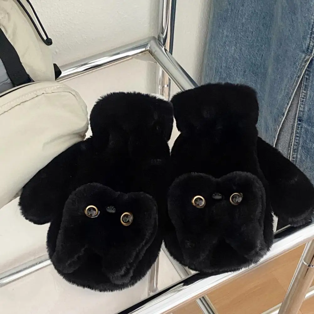 Plush Cat Gloves Winter Warm Cute Fingerless Gloves Women Furry Faux Fur Black Cat Mittens Adorable Cat Paw Design Gloves
Plush Cat Gloves Winter Warm Cute Fingerless Gloves Women Furry Faux Fur Black Cat Mittens Adorable Cat Paw Design Gloves